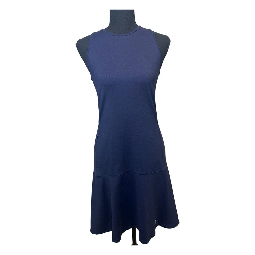 J. McLaughlin Tallula Dress Blue Size Small Catalina Cloth Summer Athleisure NWT - Picture 3 of 16